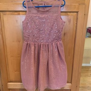 Mauve little girls dress